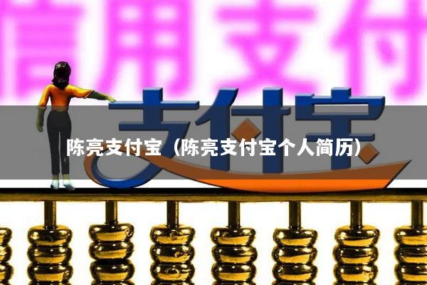 陈亮支付宝(陈亮支付宝个人简历)
