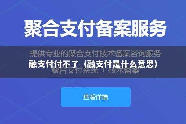 融支付付不了(融支付是什么意思)