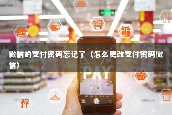 微信的支付密码忘记了(怎么更改支付密码微信)
