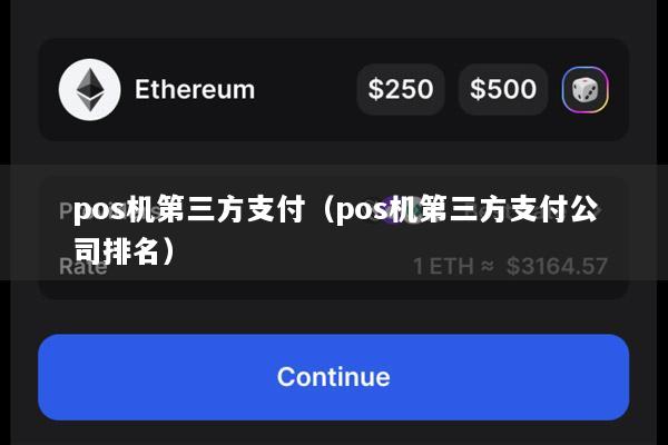 pos机第三方支付(pos机第三方支付公司排名)