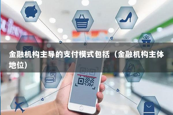 金融机构主导的支付模式包括(金融机构主体地位)