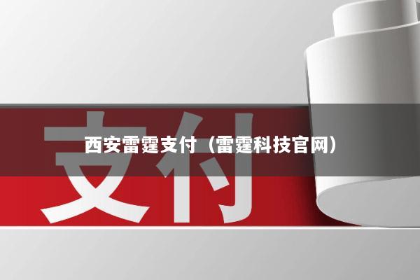 西安雷霆支付(雷霆科技官网)