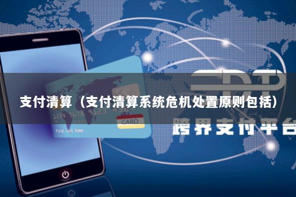 支付清算(支付清算系统危机处置原则包括)