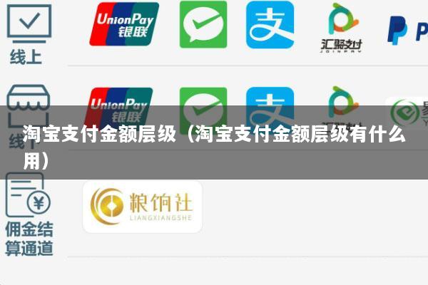 淘宝支付金额层级(淘宝支付金额层级有什么用)