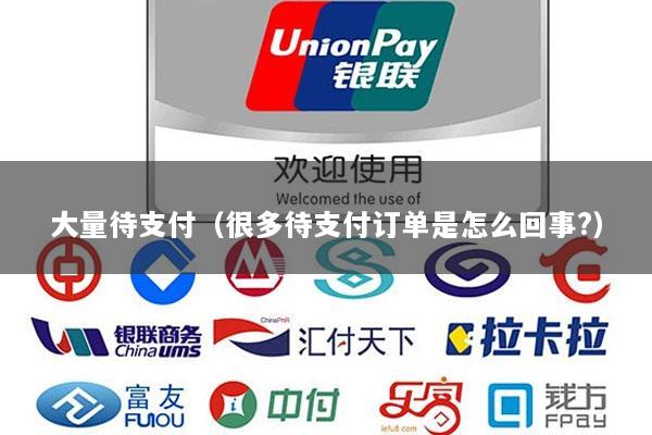 大量待支付(很多待支付订单是怎么回事?)