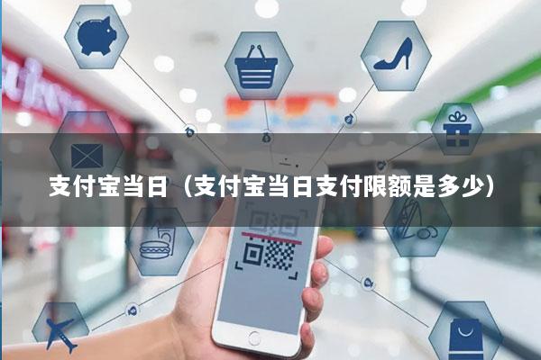 支付宝当日(支付宝当日支付限额是多少)