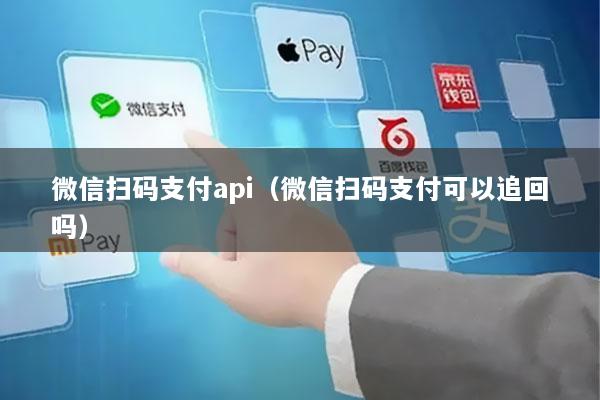 微信扫码支付api(微信扫码支付可以追回吗)