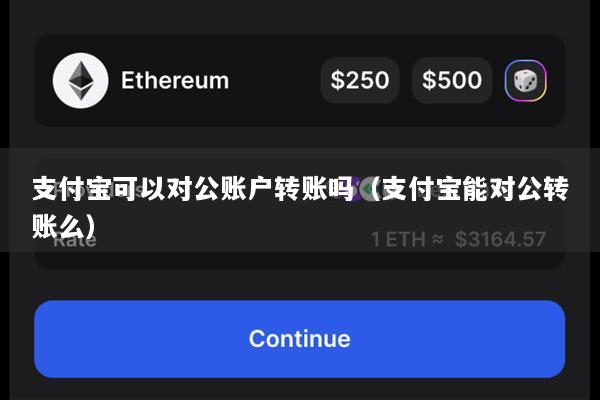 支付宝可以对公账户转账吗(支付宝能对公转账么)