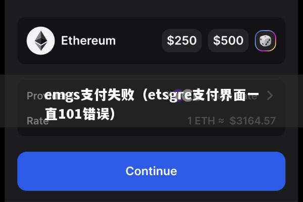 emgs支付失败(etsgre支付界面一直101错误)