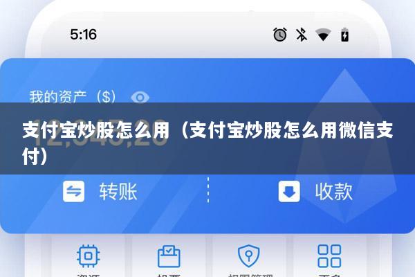 支付宝炒股怎么用(支付宝炒股怎么用微信支付)