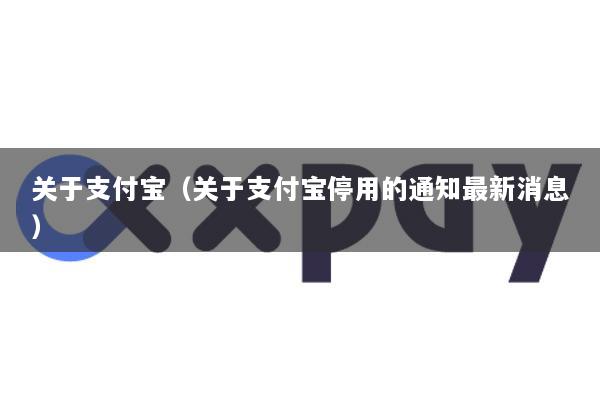 关于支付宝(关于支付宝停用的通知最新消息)