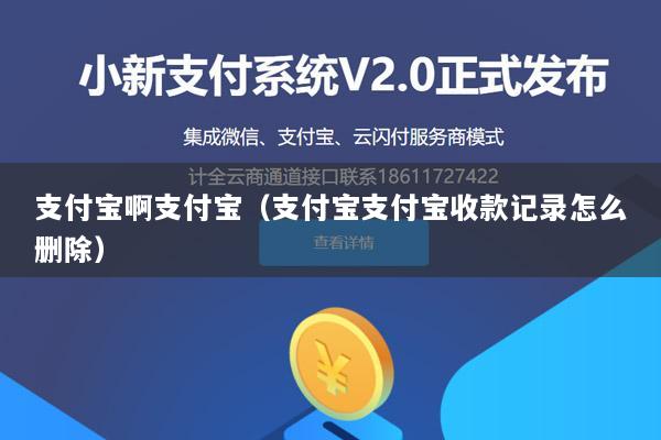 支付宝啊支付宝(支付宝支付宝收款记录怎么删除)