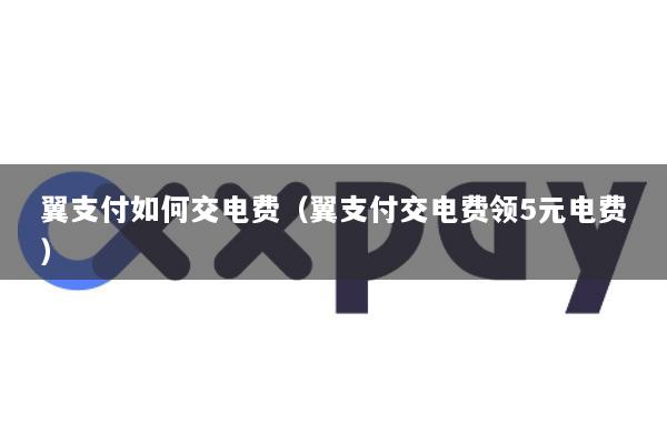 翼支付如何交电费(翼支付交电费领5元电费)
