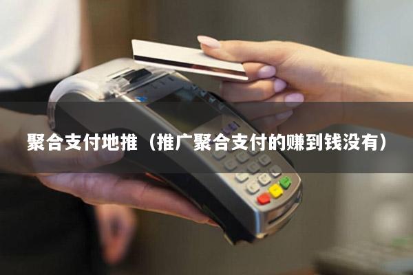 聚合支付地推(推广聚合支付的赚到钱没有)