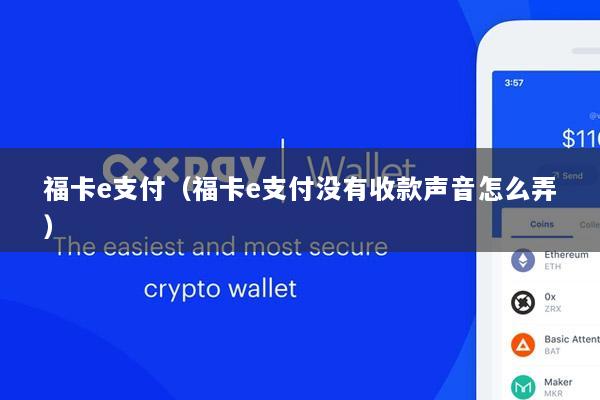 福卡e支付(福卡e支付没有收款声音怎么弄)