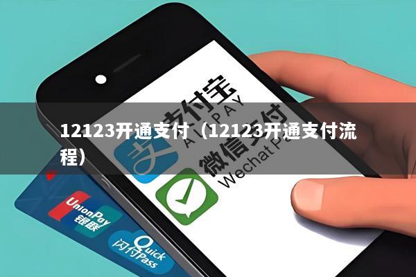 12123开通支付(12123开通支付流程)