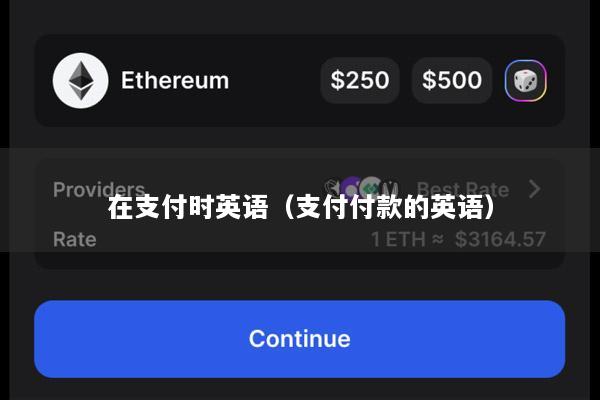 在支付时英语(支付付款的英语)