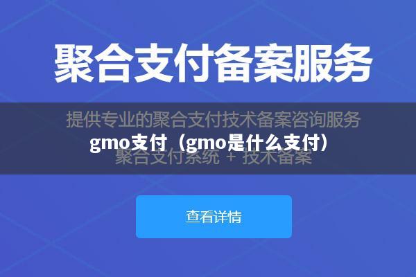 gmo支付(gmo是什么支付)